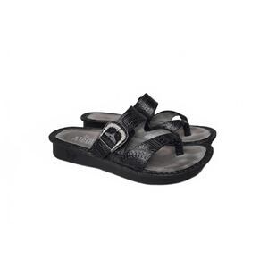 Alegria Karmen Black Leather Women's Sandals Size 37